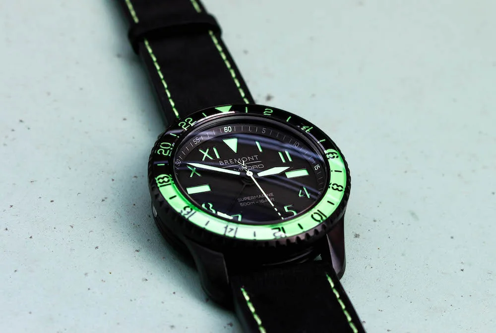 Bremont X Bamford Aurora Supermarine GMT luminescence