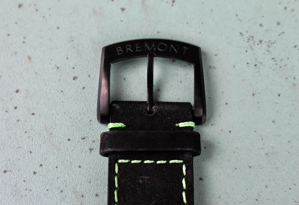 Bremont X Bamford Aurora Supermarine GMT strap detail