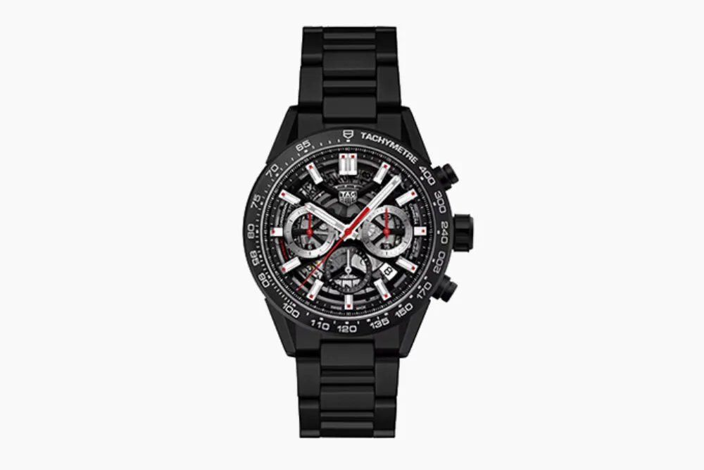 TAG Heuer Carrera Chronograph with skeletonized dial