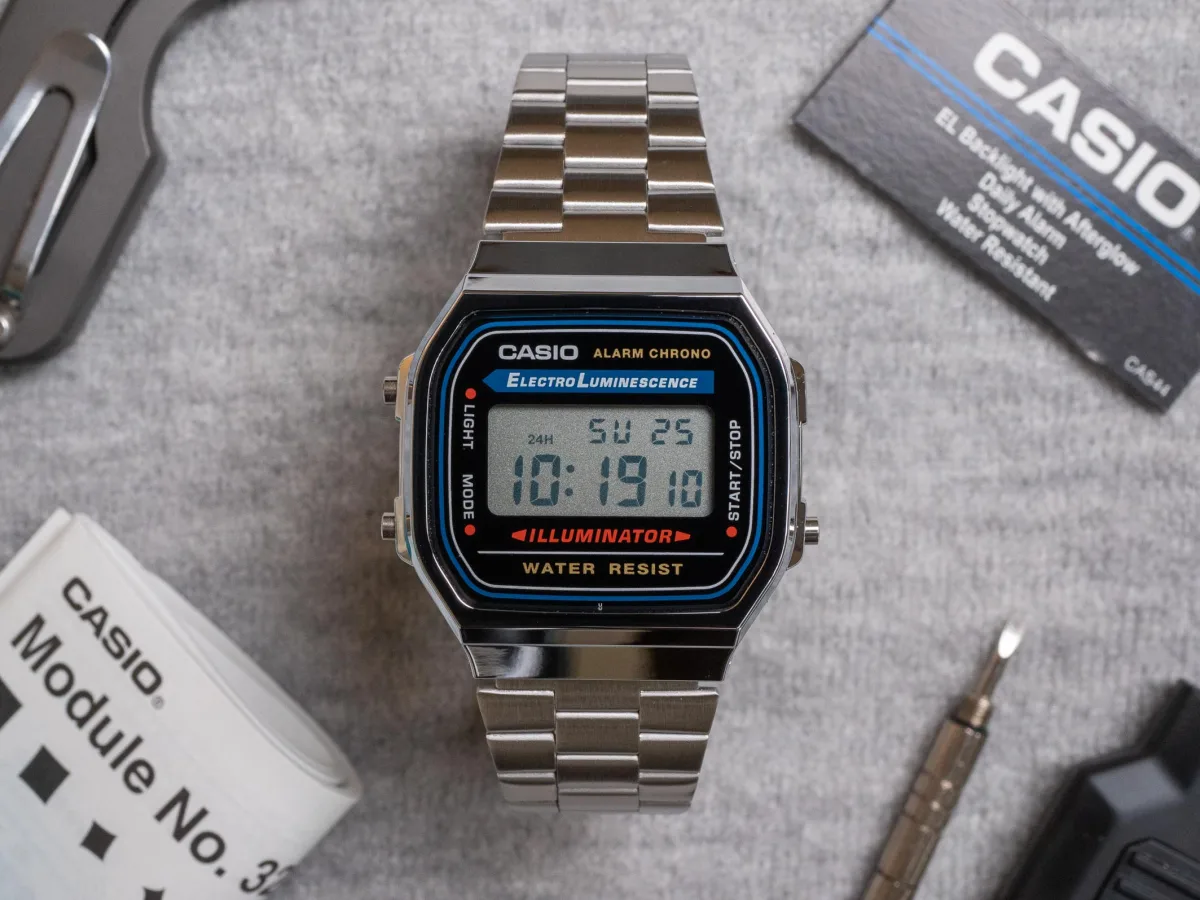 Casio F91W and A158W watches
