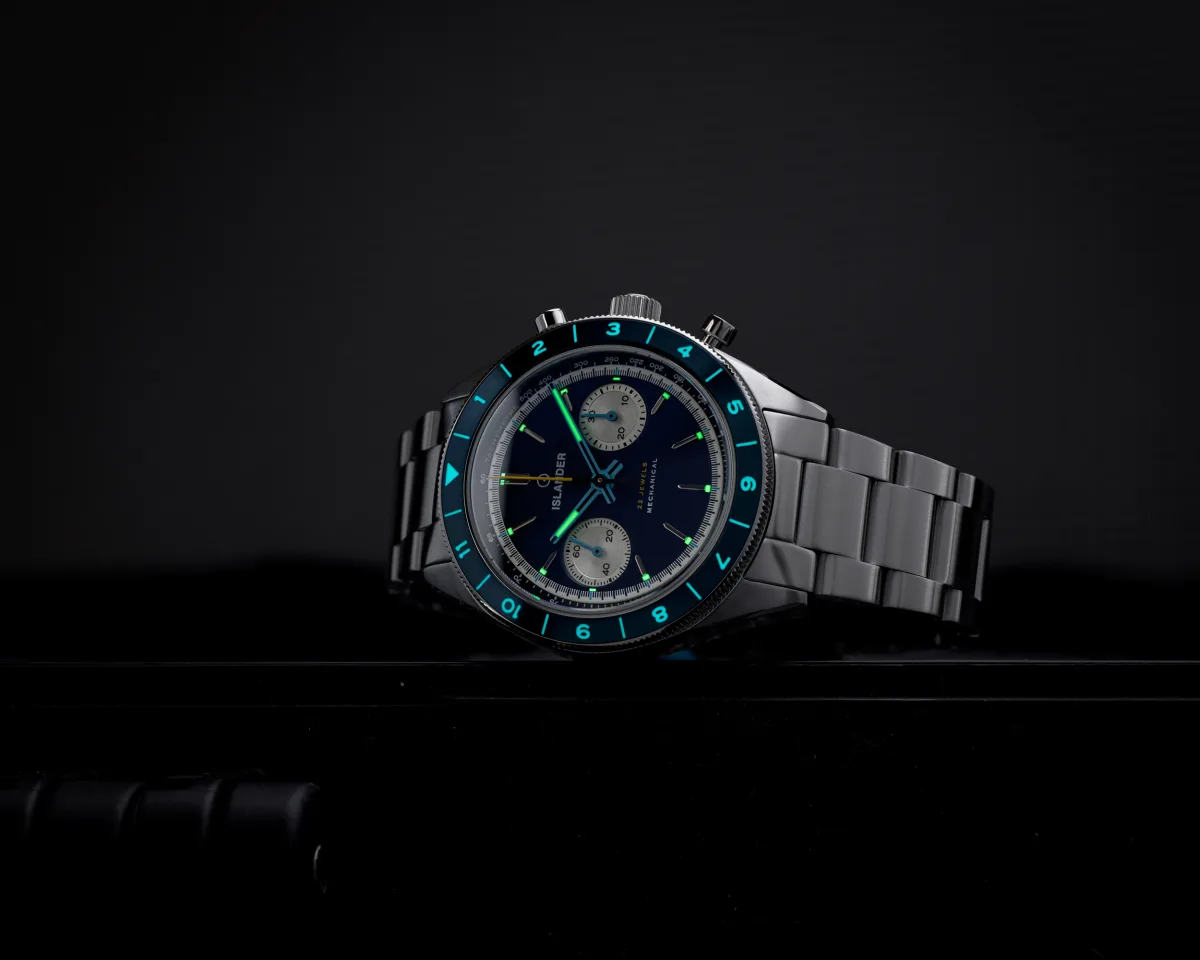 Islander Bridgehampton Racing Chronograph on wrist