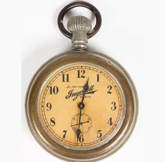 Timex Ingersoll Jumbo pocket watch from the late 1800s.