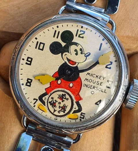 Ingersoll Mickey Mouse watch from the 1930s.