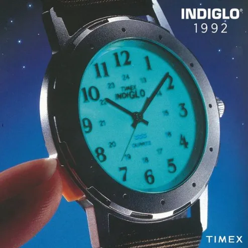 1992 Timex Ironman watch featuring Indiglo backlight.