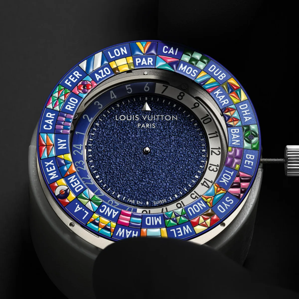 Louis Vuitton Escale WorldTime watch with platinum case