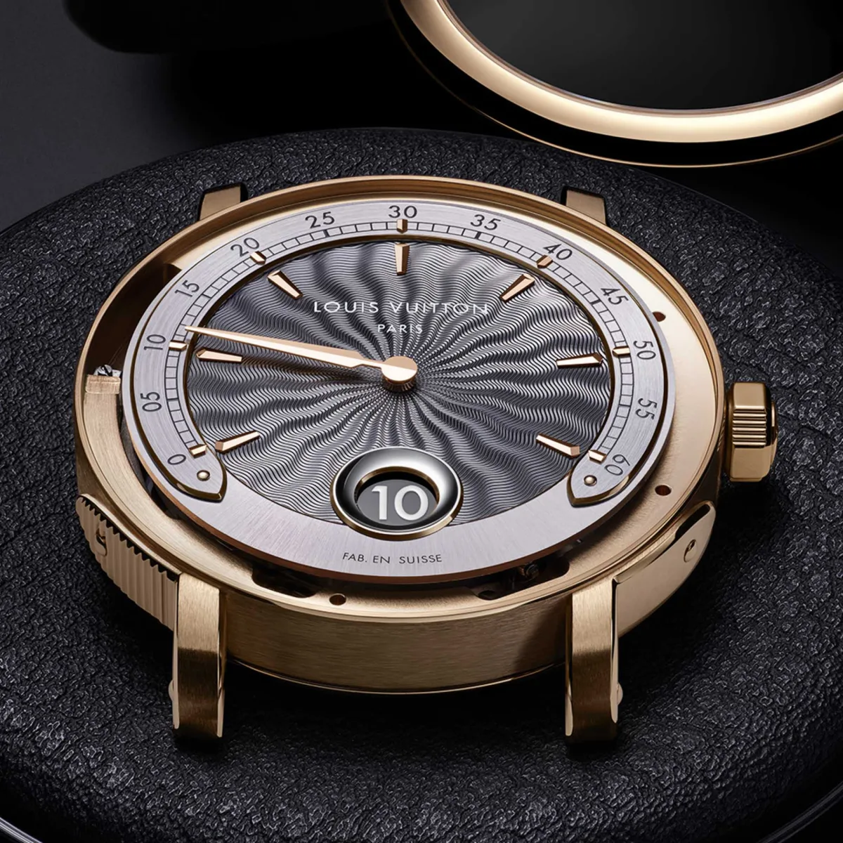 Louis Vuitton Escale Minute Repeater with flammé guilloché dial