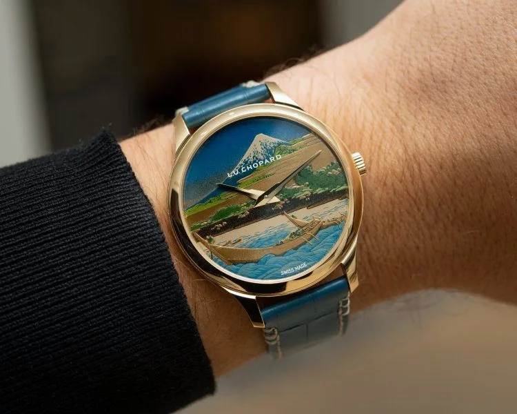 Chopard L.U.C XP Urushi Ukiyo-e watch with Japanese-inspired dial