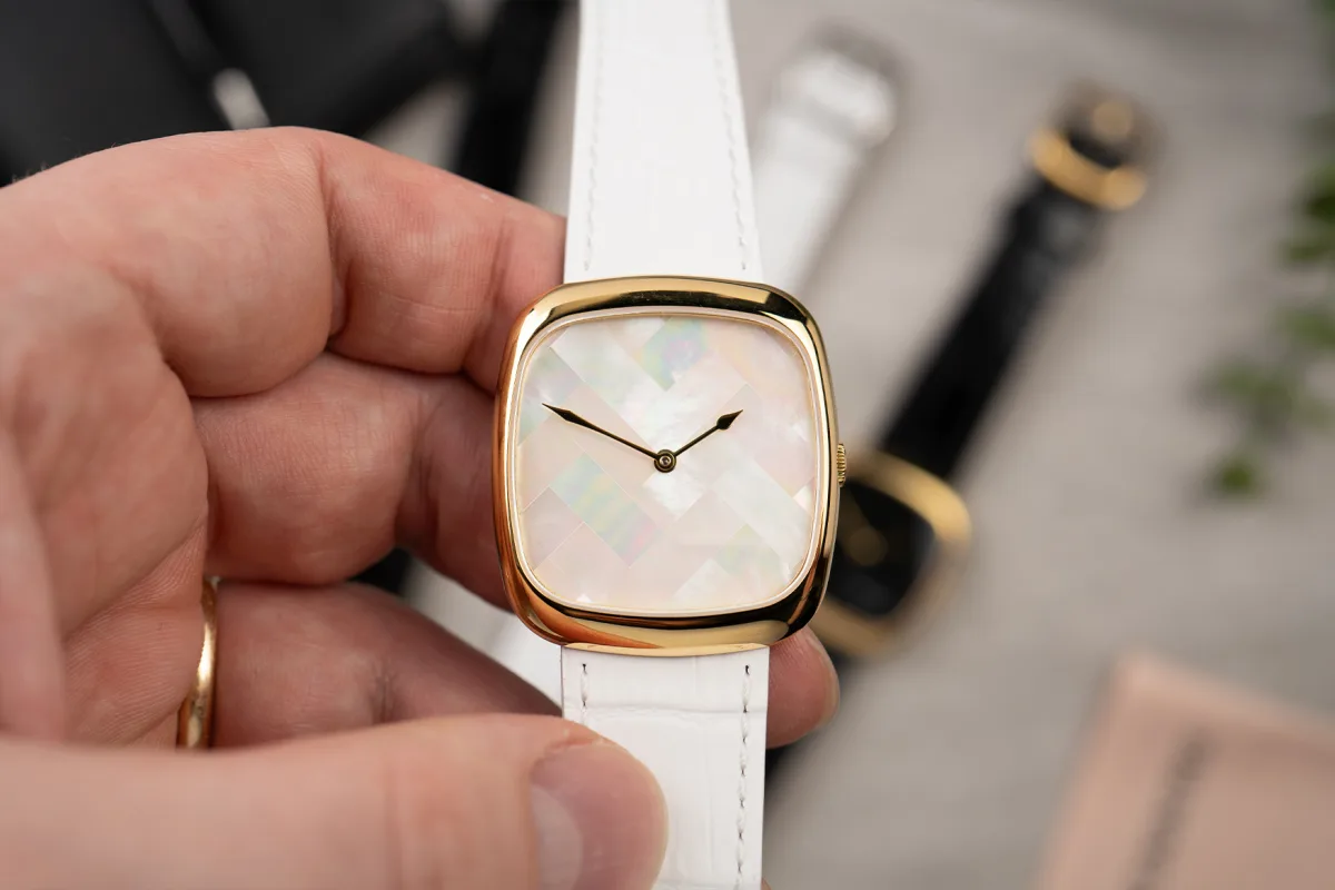 Dennison ALD watch with polished stainless steel case
