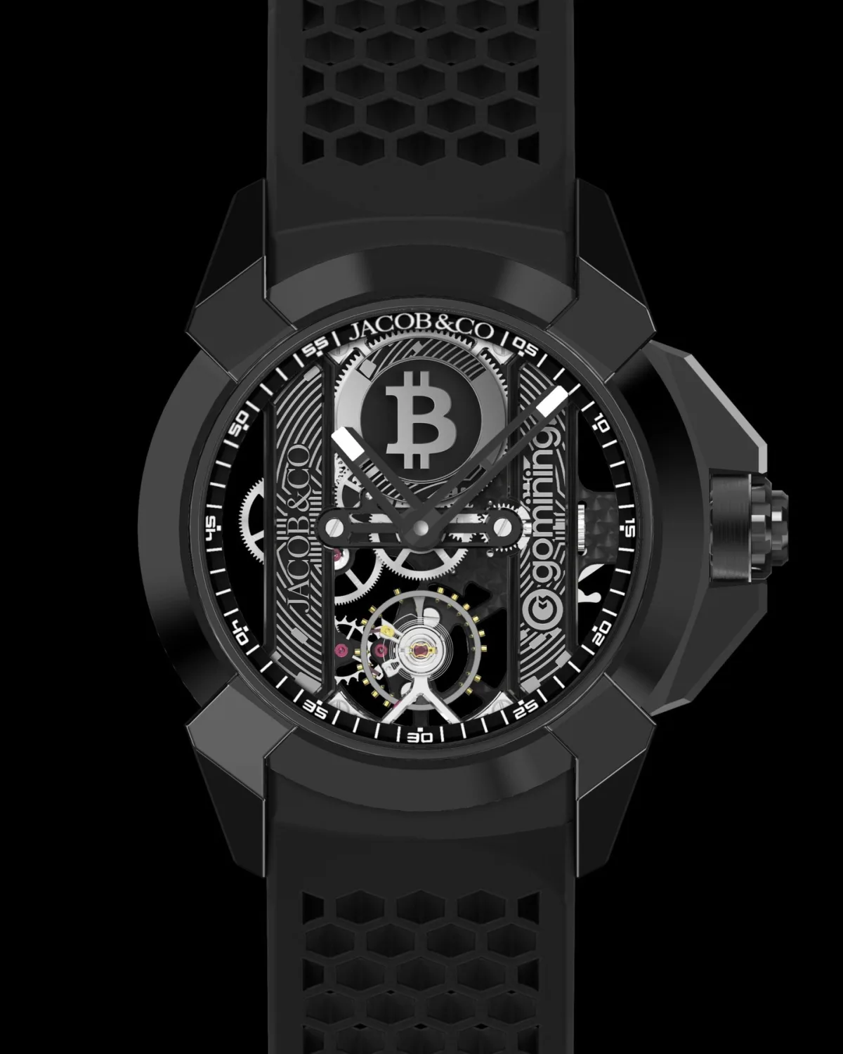 Jacob & Co Epic X GoMining watch with titanium case