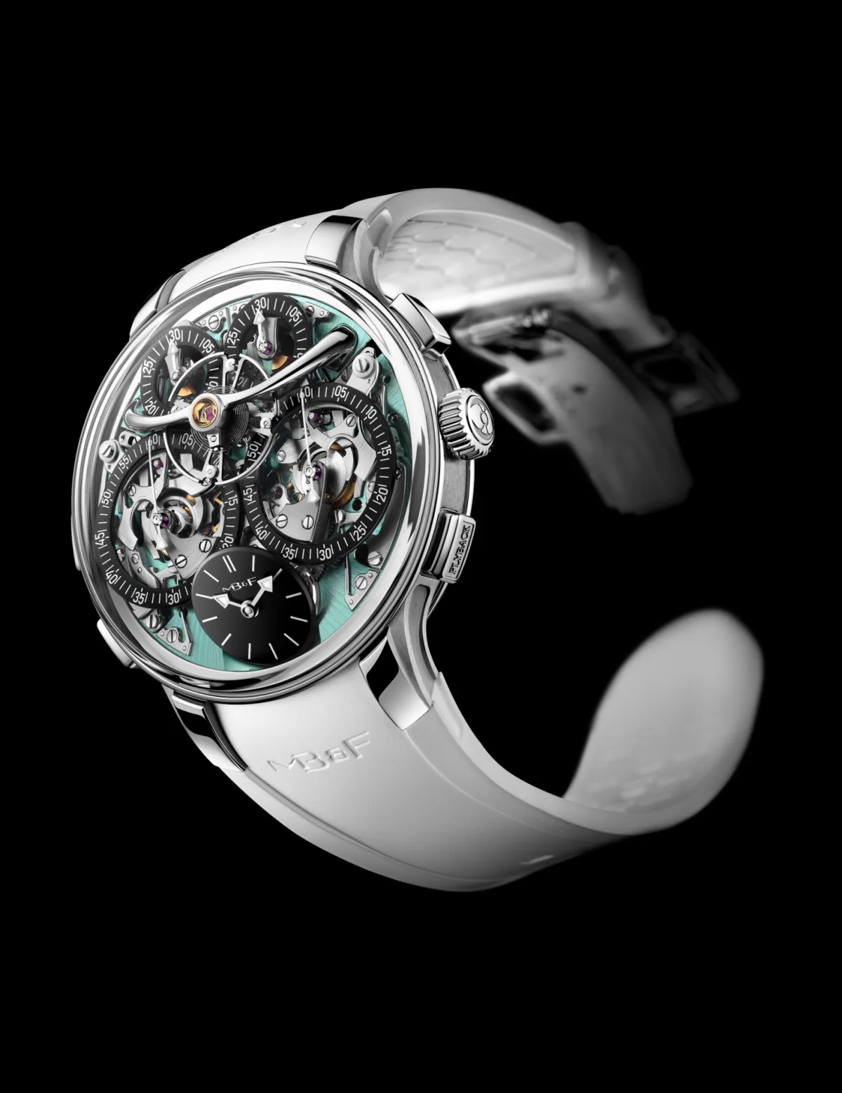 Close-up of the MB&F LM Sequential EVO dial