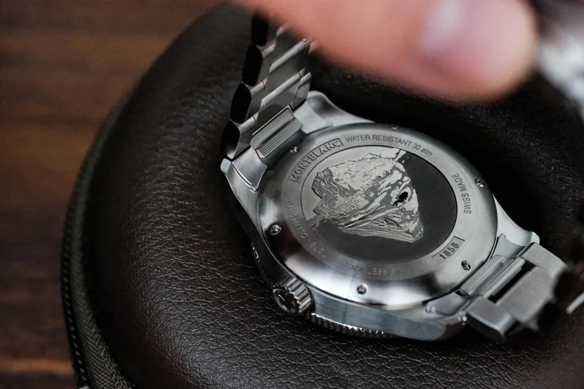 Montblanc Iced Sea on wrist showing size and fit