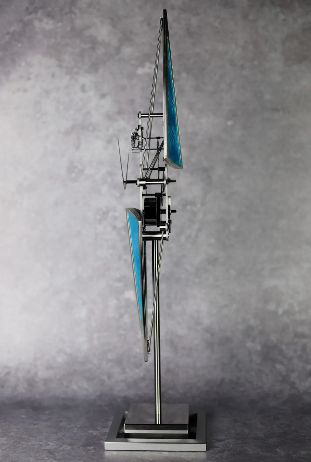 Hand-painted enamel on La Regatta Clock