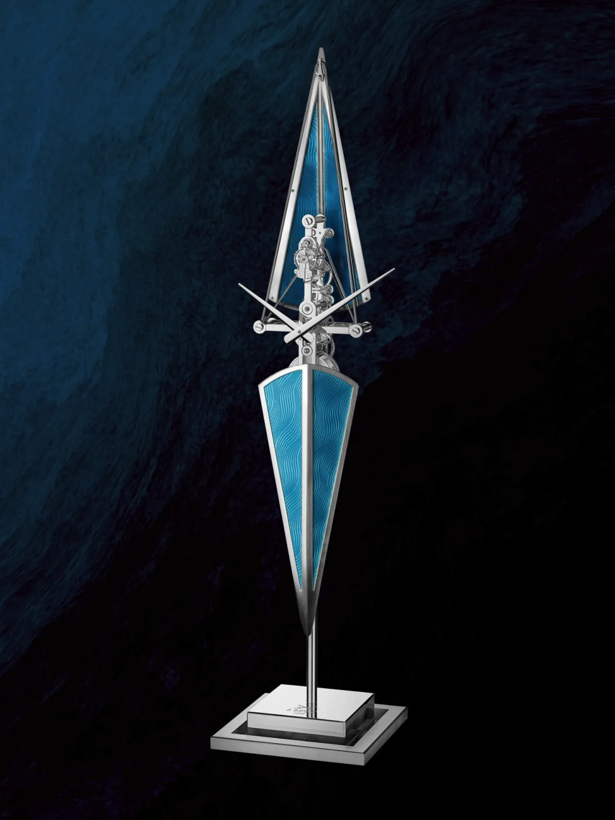 Blue Horizon version with guilloché patterns
