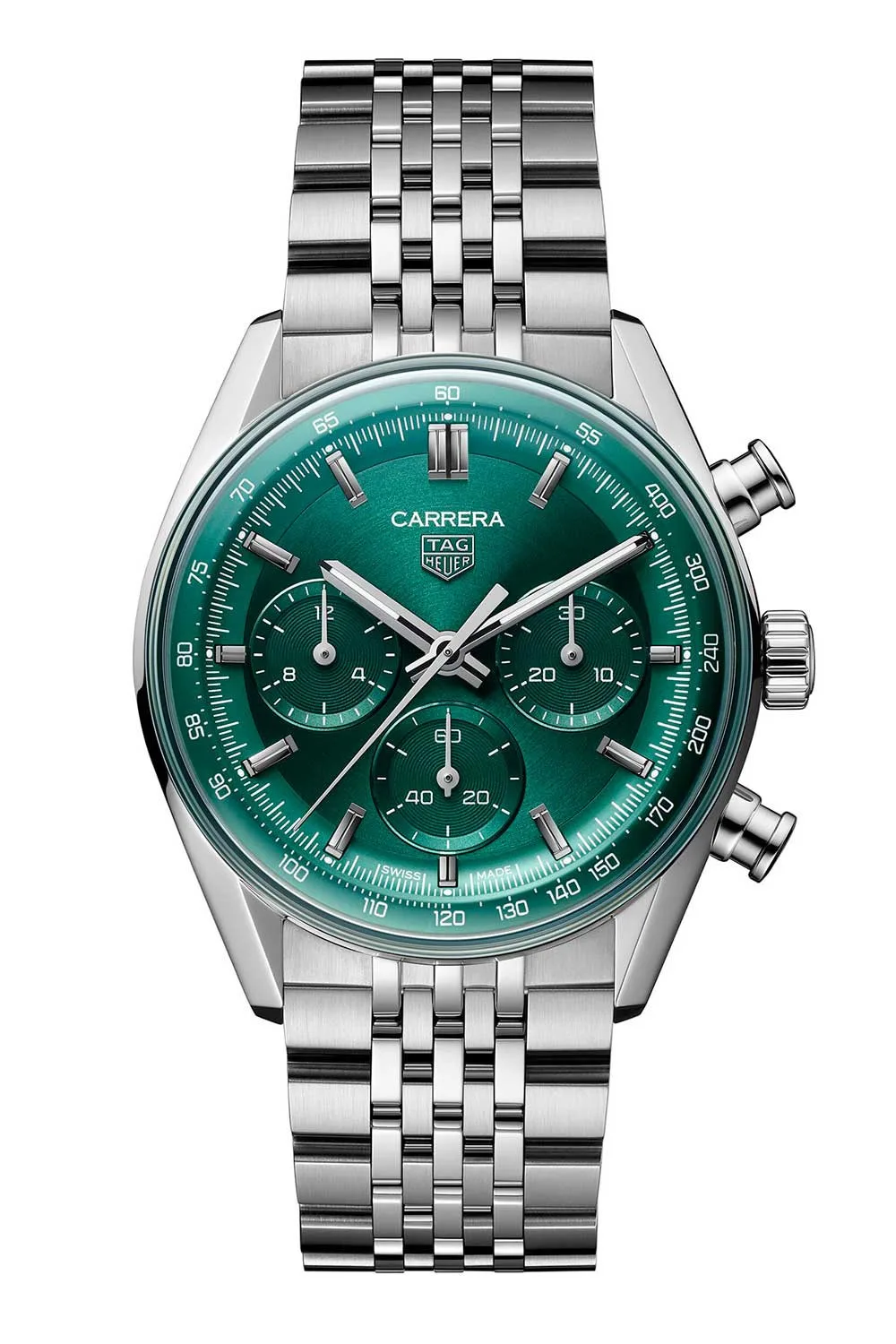 TAG Heuer Carrera Chronograph 41mm watch with Glassbox glass
