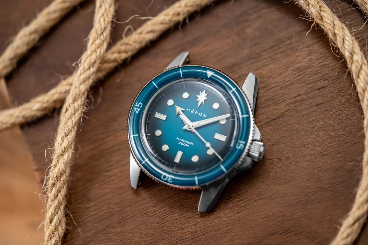 Héron Marinor stainless steel watch case