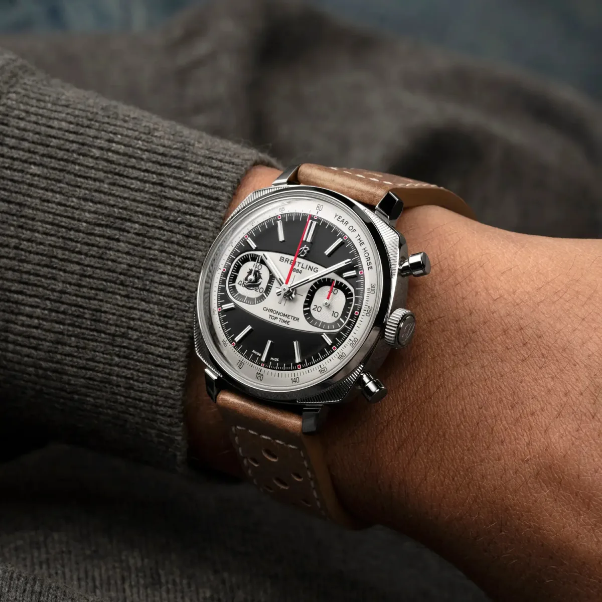 Breitling Top Time B01 Shadow Rider with horse motif