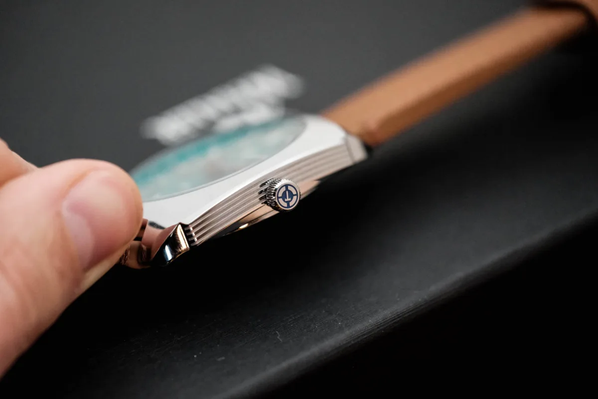 Tessé Michel GMT on wrist, showcasing proportions