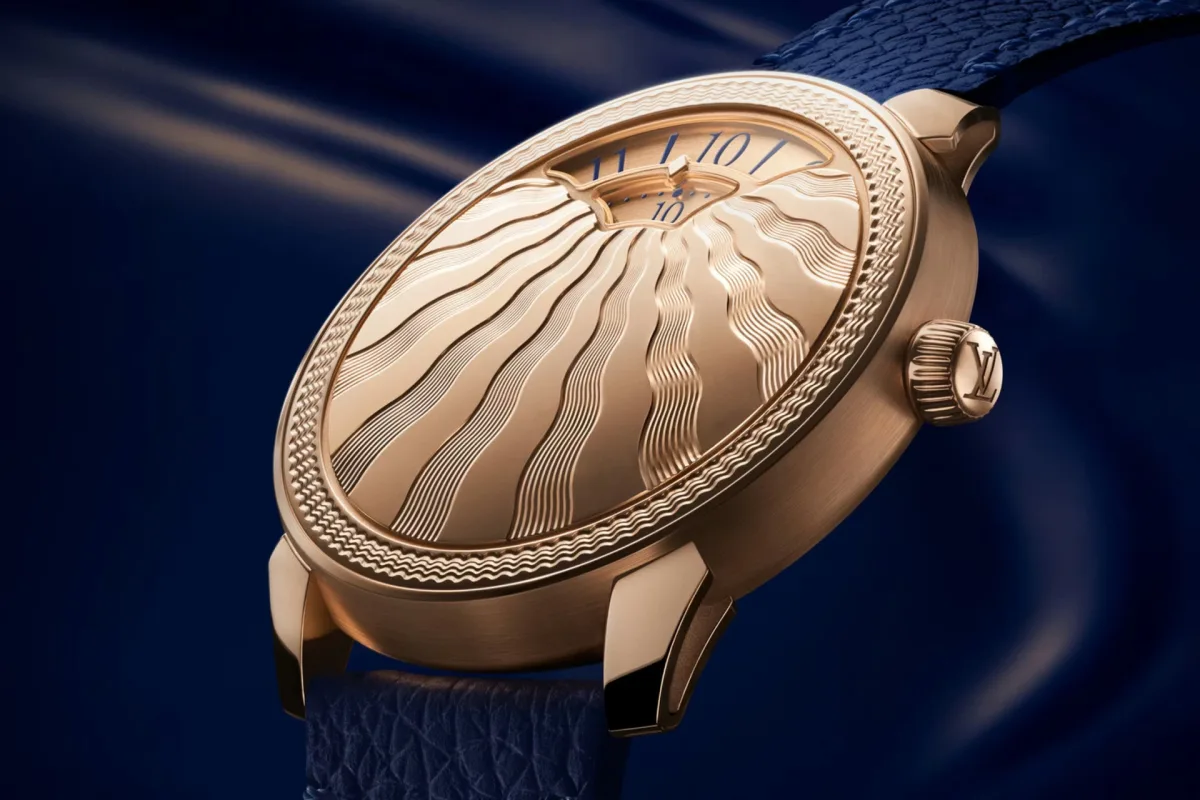 Close-up of the Tambour Convergence dial and details