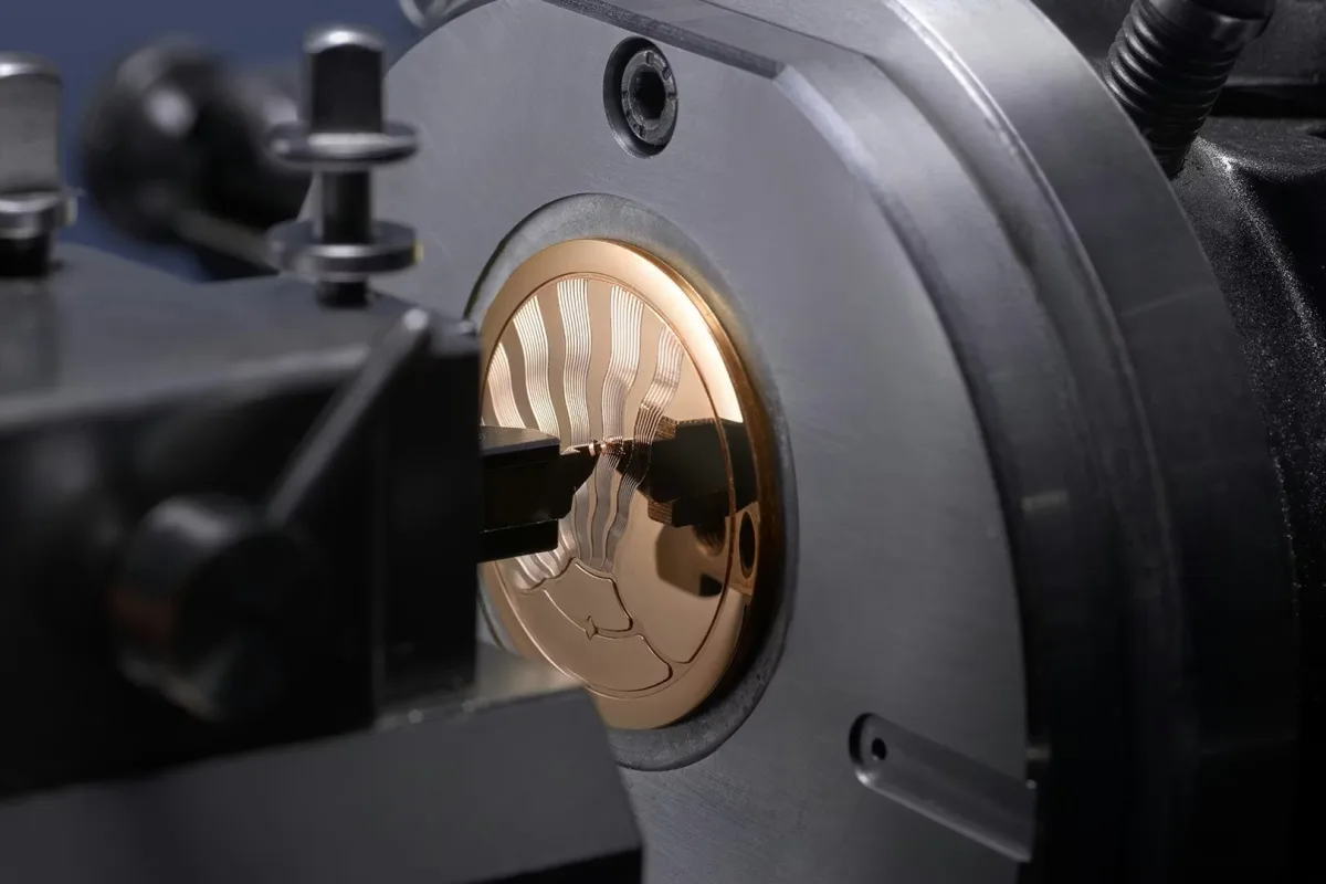 Back of the Tambour Convergence showing the movement
