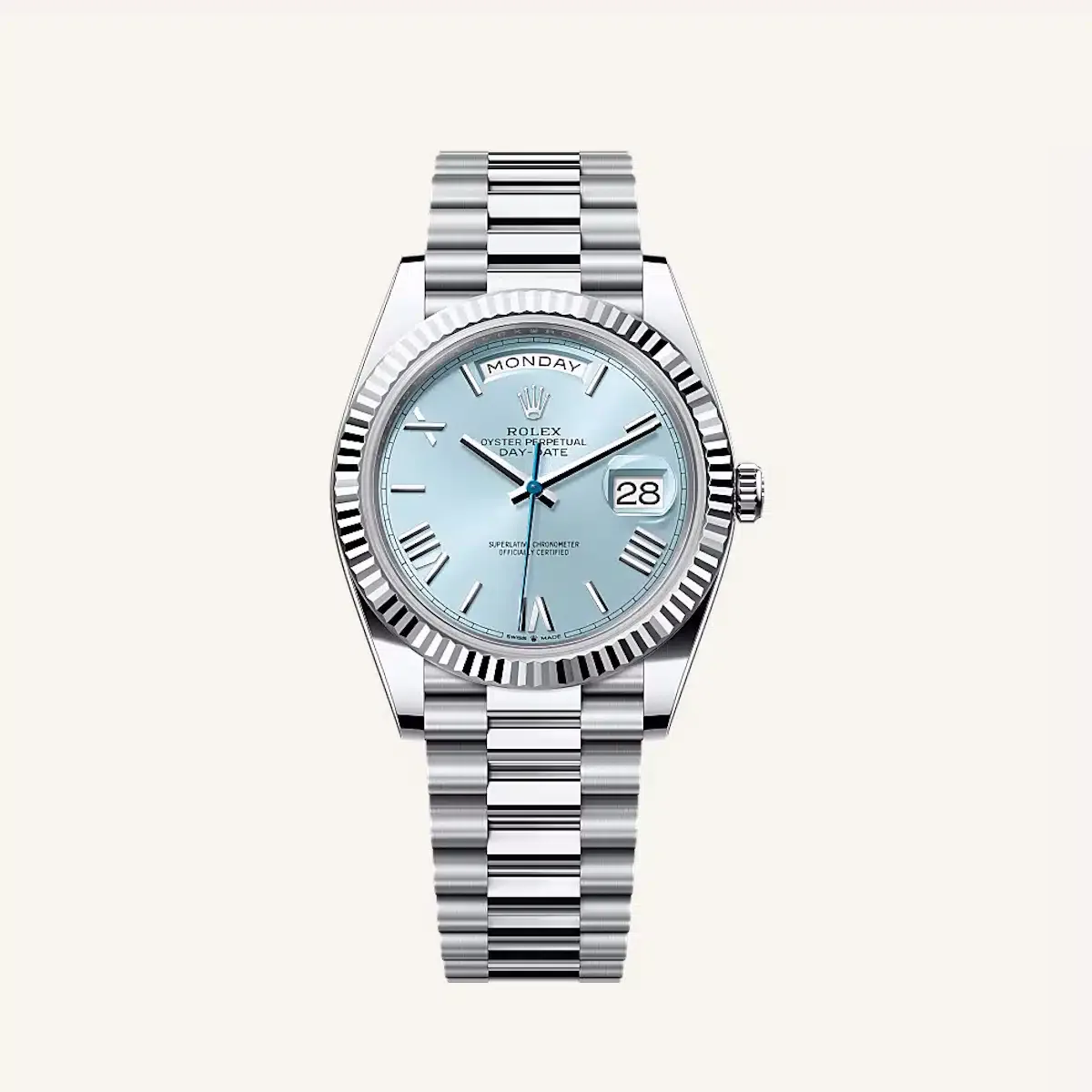 Platinum watch case example