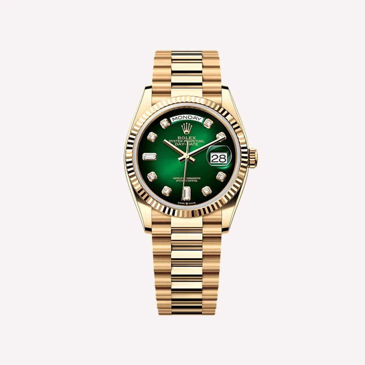 Gold watch case example