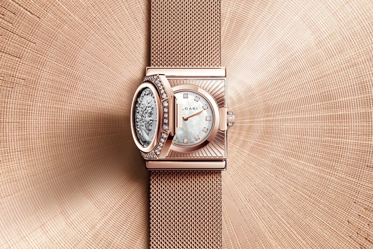 Bulgari Maglia Milanese Monete Secret Watch with coin dial