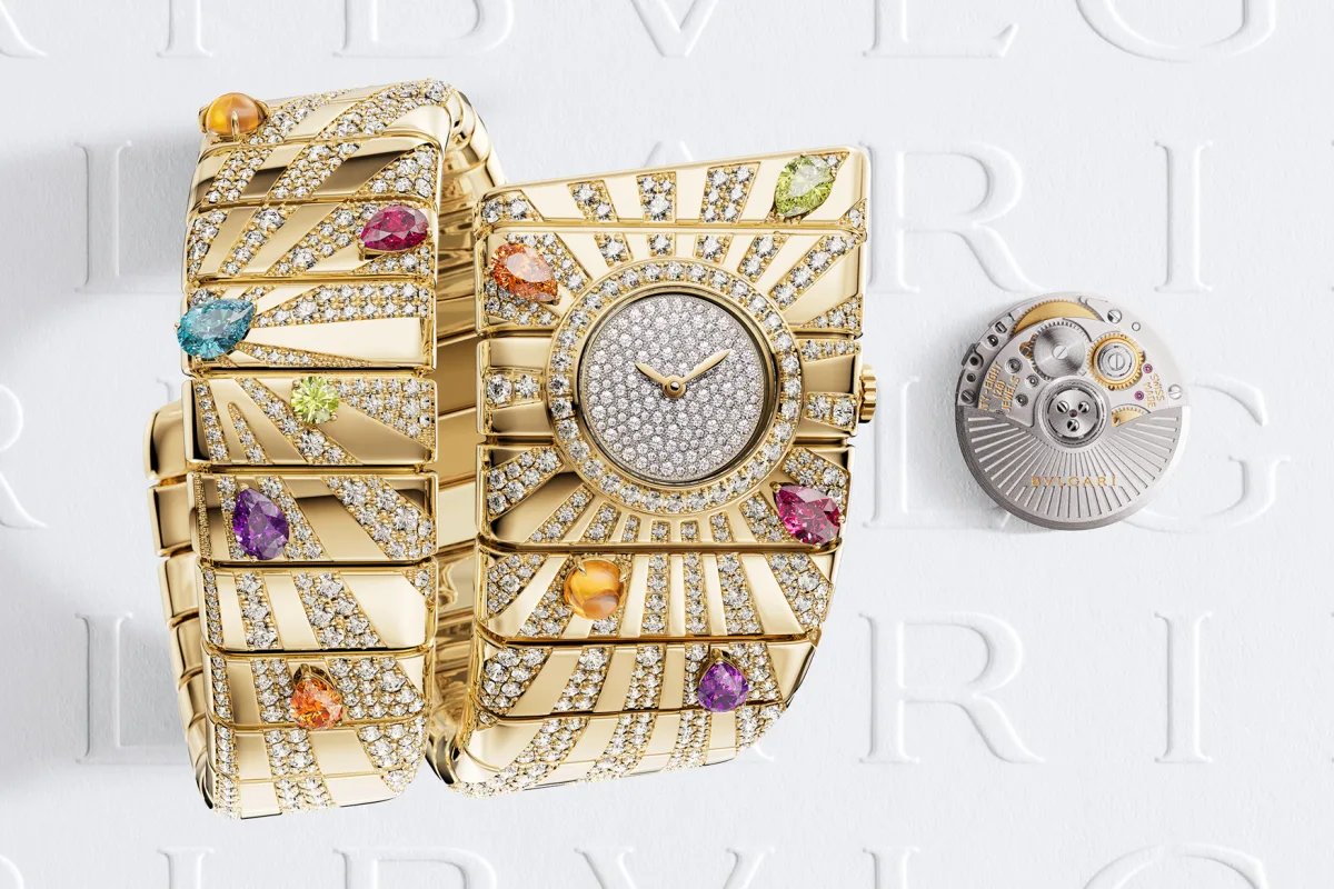 Bulgari Tubogas Manchette with wide spiral bracelet