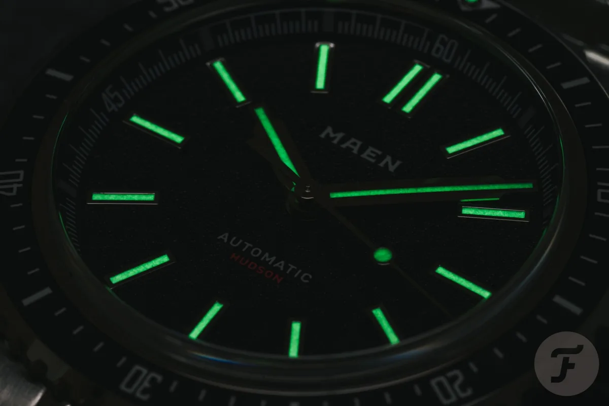 Maen Hudson 38 MK5 black textured dial