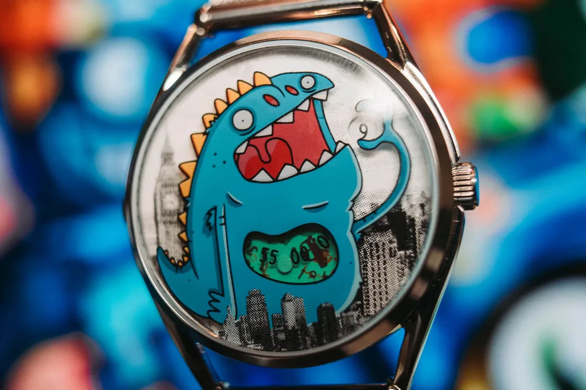 Mr. Jones Watches unique artistic dial