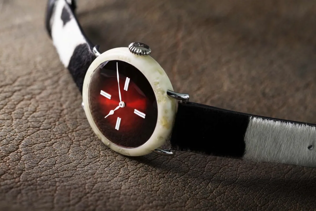 H. Moser & Cie. Swiss Mad Watch with cheese case