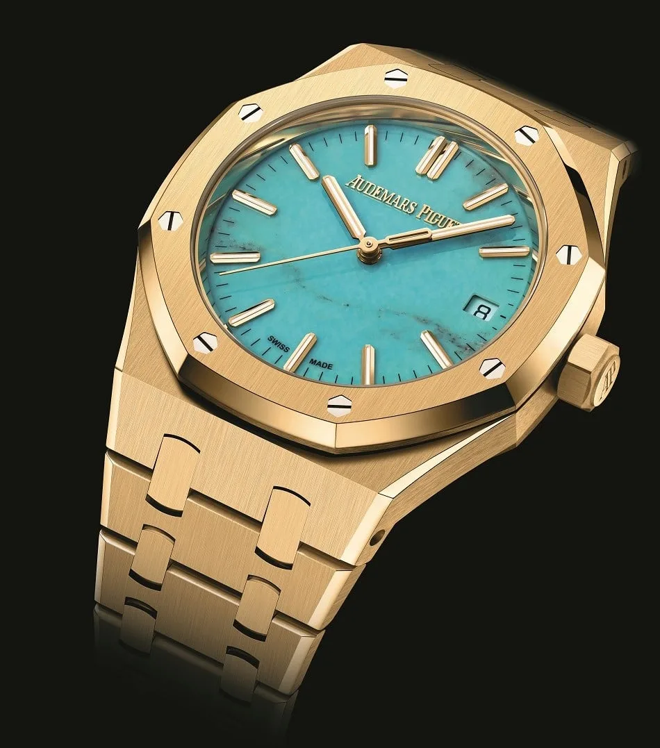 Skeletonized movement in Audemars Piguet watch
