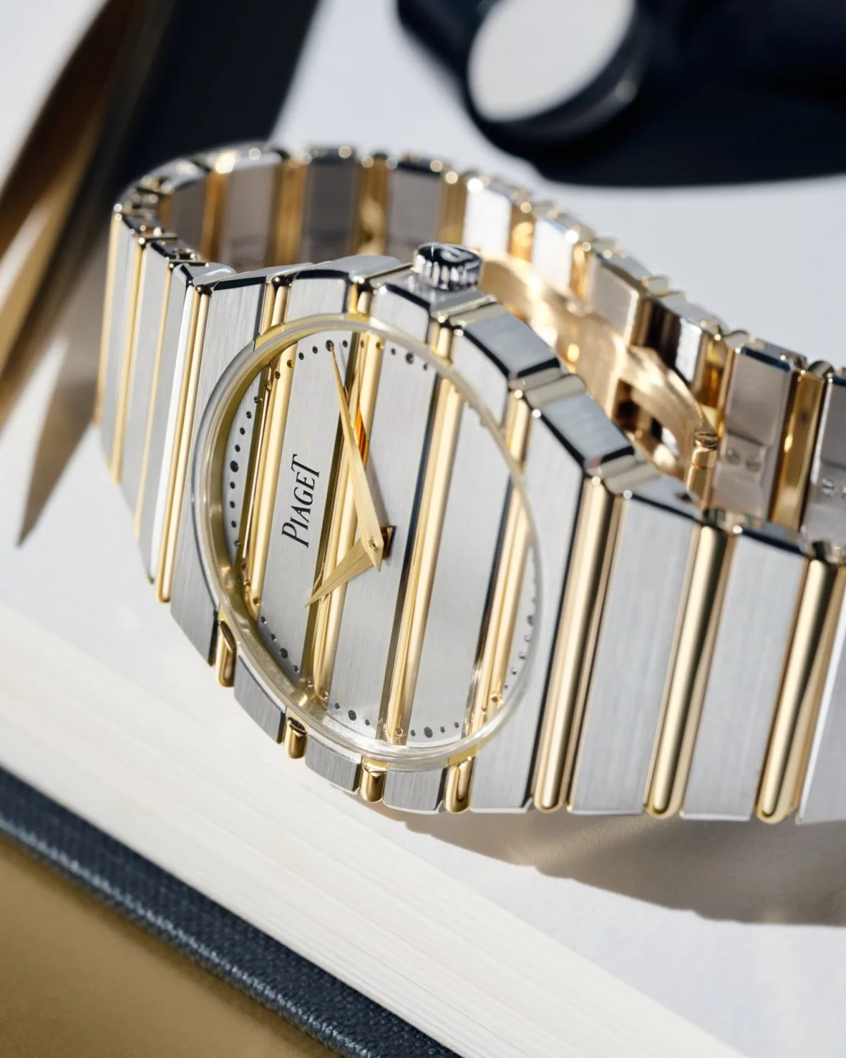 Piaget Polo 79 Two-Tone watch with gold accents