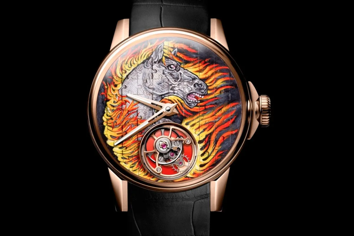 Louis Moinet Tourbillon Puzzle with fire horse