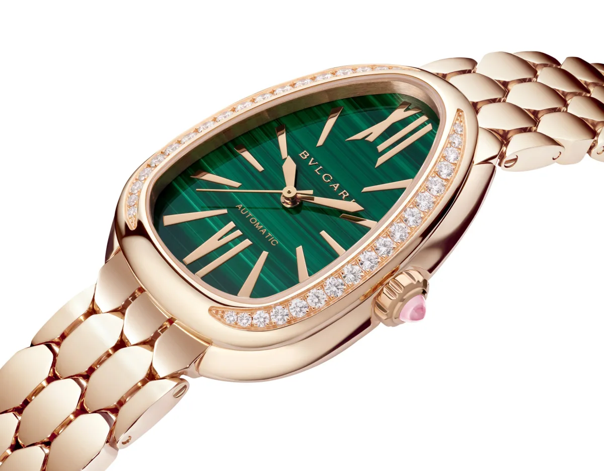 Bvlgari Serpenti Seduttori with malachite dial