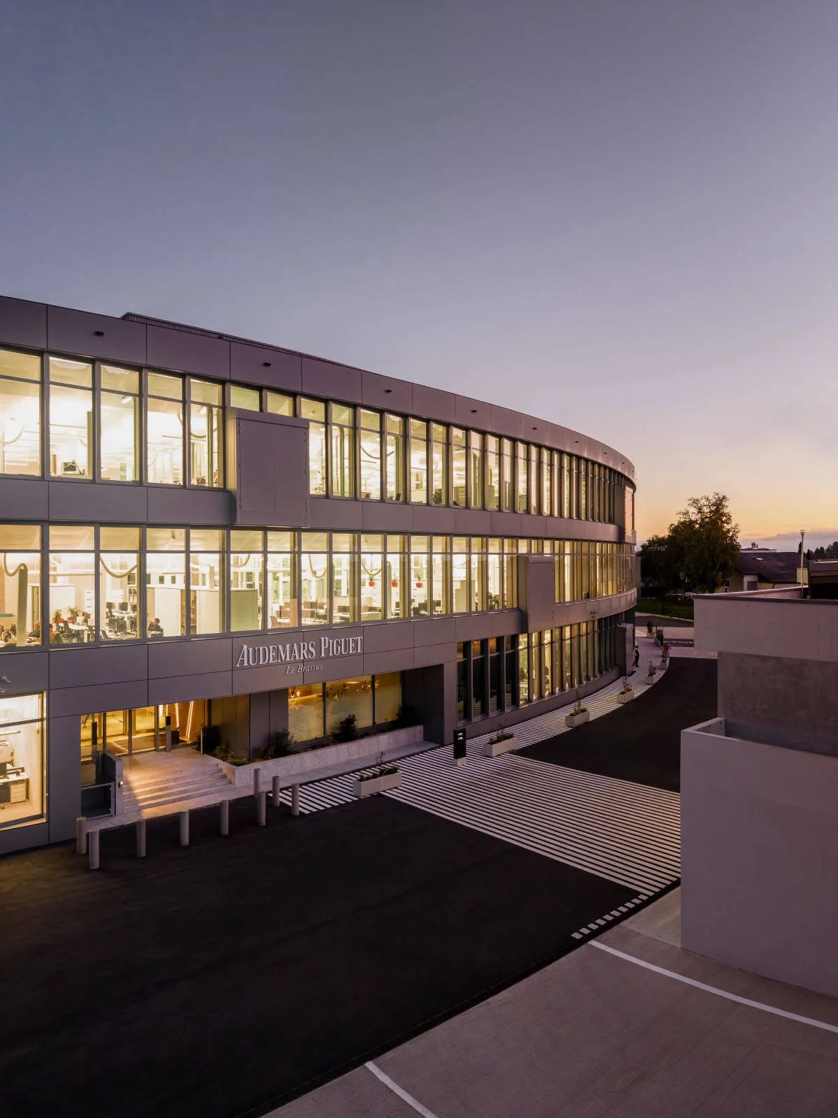Interior of the new Audemars Piguet facility showcasing modern design