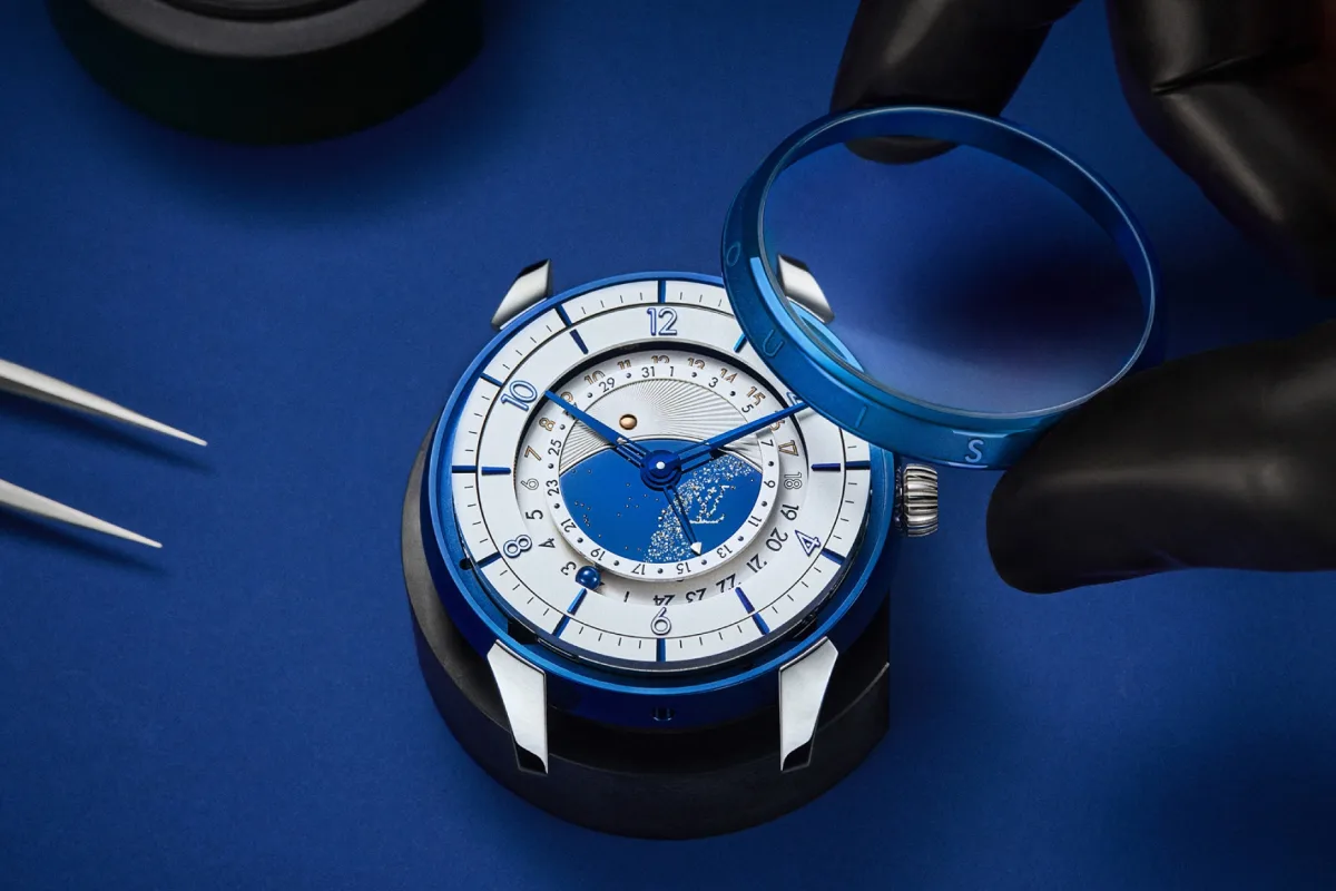 Denis Flageollet, founder of De Bethune, discussing the Sympathique project