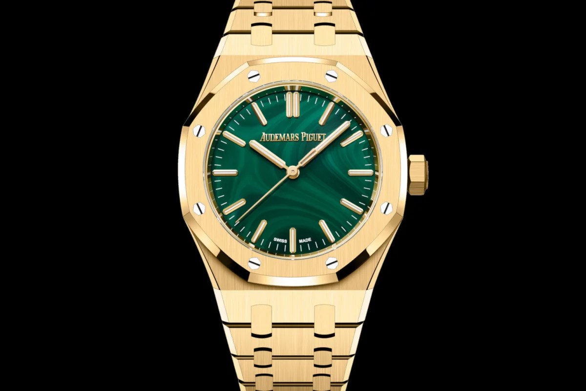 Audemars Piguet Royal Oak with malachite dial
