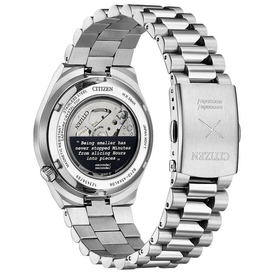 Case back of Citizen Tsuyosa x seconde/seconde/ watch
