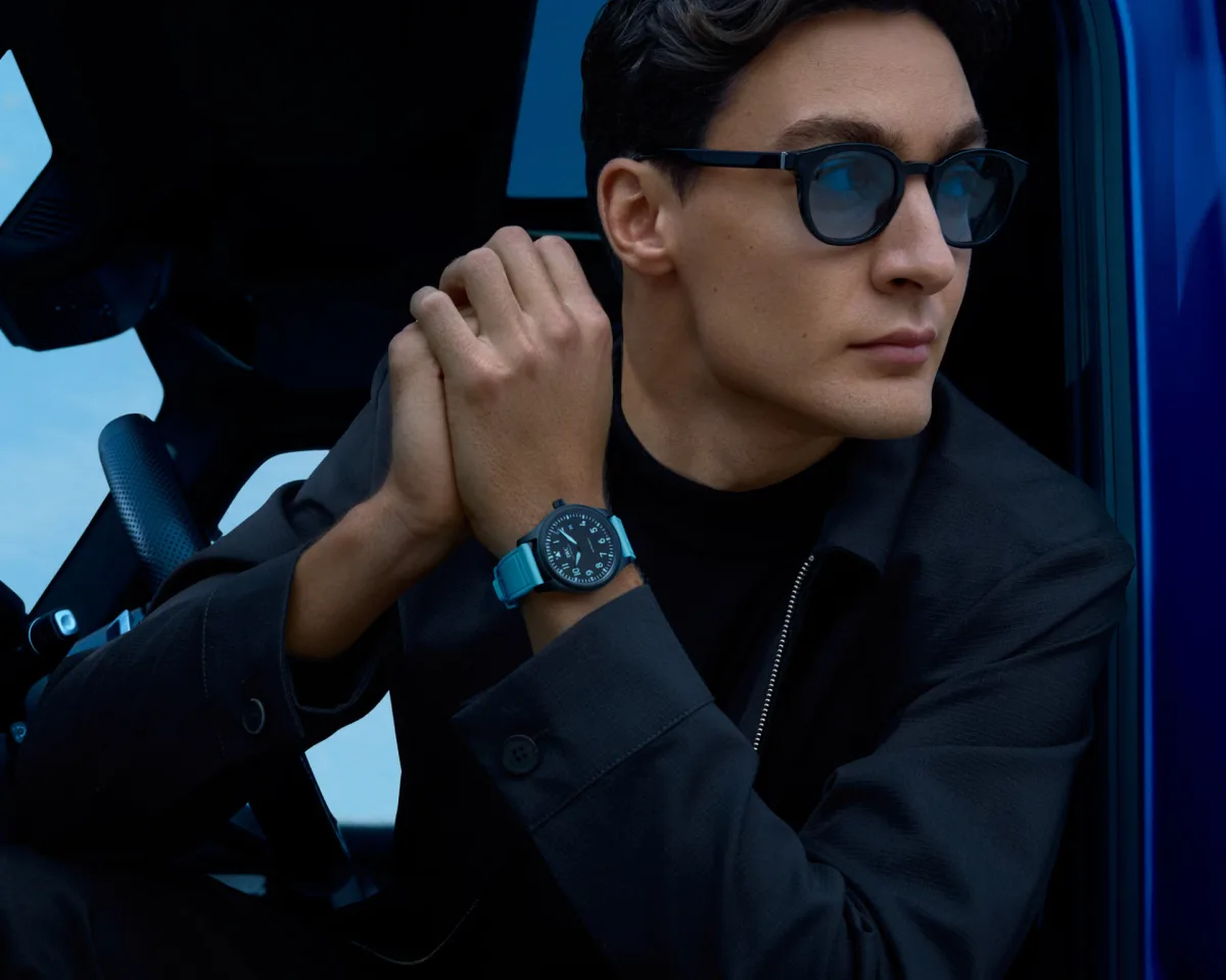 George Russell wearing IWC Pilot's Watch