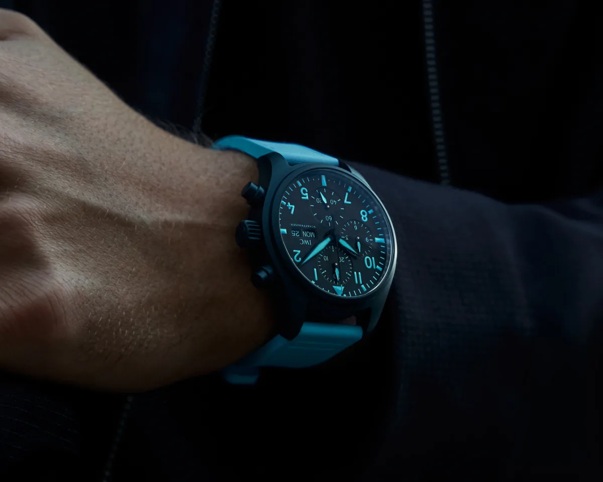 IWC Pilot's Watch Chronograph 41 dial and hands
