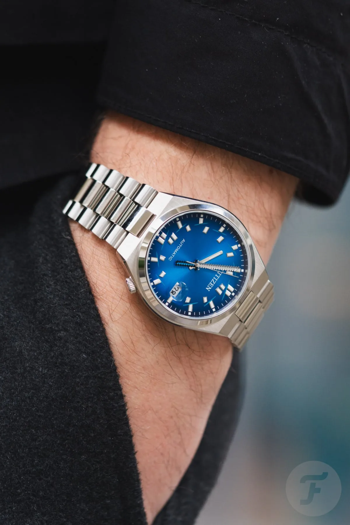 Citizen 8210 caliber visible through sapphire caseback