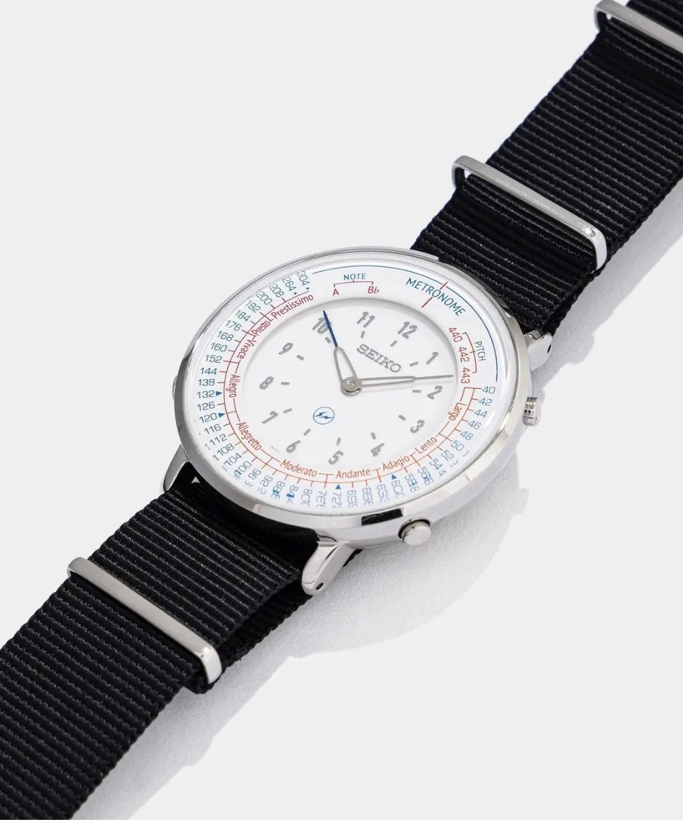 Seiko Metronome Watch with white and black dials