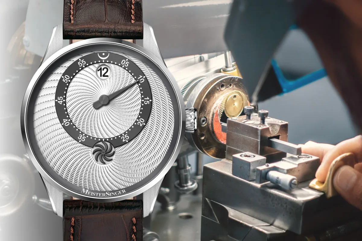 MeisterSinger Panthero Jumping Hour movement details