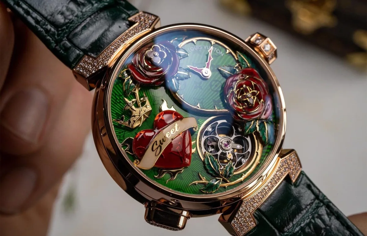 Louis Vuitton Fiery Heart Automata watch with artistic dial