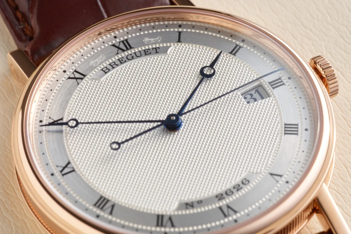 Breguet watch with Breguet-style hands