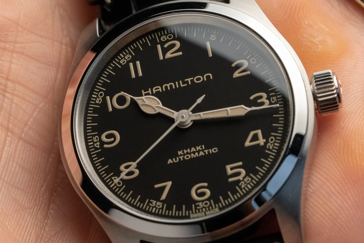 Hamilton Khaki Field Murph with cathedral-style hands