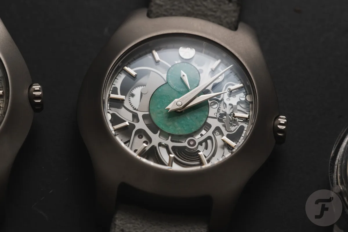 ArtyA Luminity Wavy with titanium Grade 5 case and amazonite dial
