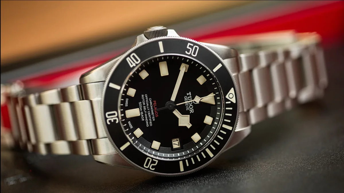 Tudor Pelagos in titanium with left-handed design