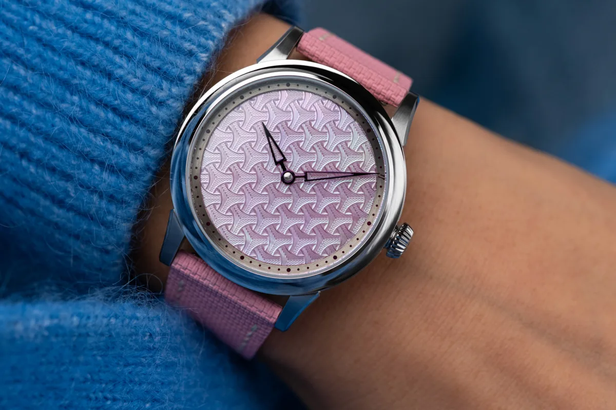 CNC engraving on the Watch Ho & Co. x Selten Jui Bauhinia