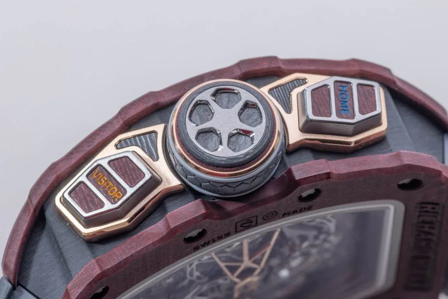 Titanium buttons of Richard Mille RM 41-01